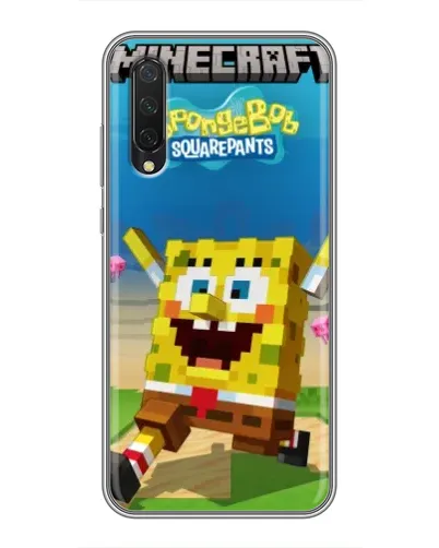 Чехол для Xiaomi Mi A3 с картинкой «Губка Боб Minecraft» Чехол для Xiaomi Mi A3 с картинкой «Губка Боб Minecraft»