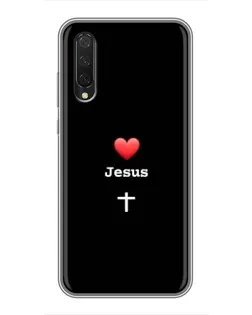 Чехол для Xiaomi Mi A3 с картинкой «Сердце - Jesus» Чехол для Xiaomi Mi A3 с картинкой «Сердце - Jesus»