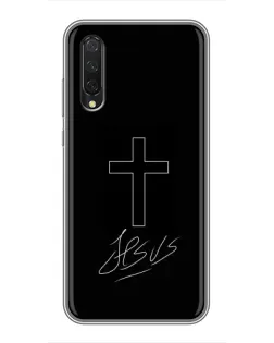 Чехол для Xiaomi Mi A3 с картинкой «Графический крест Jesus» Чехол для Xiaomi Mi A3 с картинкой «Графический крест Jesus»