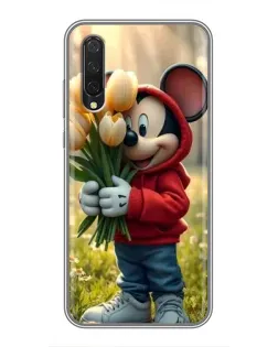 Чехол для Xiaomi Mi A3 с картинкой «Микки с тюльпанами» Чехол для Xiaomi Mi A3 с картинкой «Микки с тюльпанами»