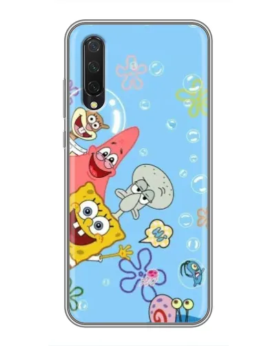 Чехол для Xiaomi Mi A3 с картинкой «Веселые пузырьки»