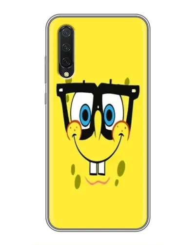 Чехол для Xiaomi Mi A3 с картинкой «Минималистичный Спанч Боб» Чехол для Xiaomi Mi A3 с картинкой «Минималистичный Спанч Боб»