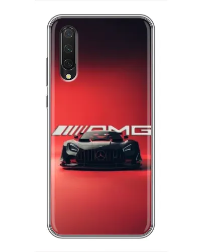 Чехол для Xiaomi Mi A3 с картинкой «Mercedes AMG — красная линия»