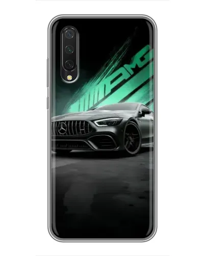 Чехол для Xiaomi Mi A3 с картинкой «Темный Mercedes AMG»