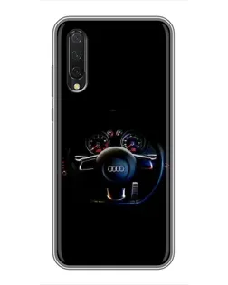 Чехол для Xiaomi Mi A3 с картинкой «Салон Audi — руль» Чехол для Xiaomi Mi A3 с картинкой «Салон Audi — руль»