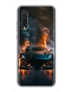 Чехол для Xiaomi Mi A3 с картинкой «Lamborghini дымная эстетика» Чехол для Xiaomi Mi A3 с картинкой «Lamborghini дымная эстетика»