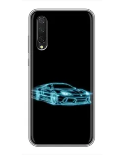Чехол для Xiaomi Mi A3 с картинкой «Неоновый контур Lamborghini» Чехол для Xiaomi Mi A3 с картинкой «Неоновый контур Lamborghini»