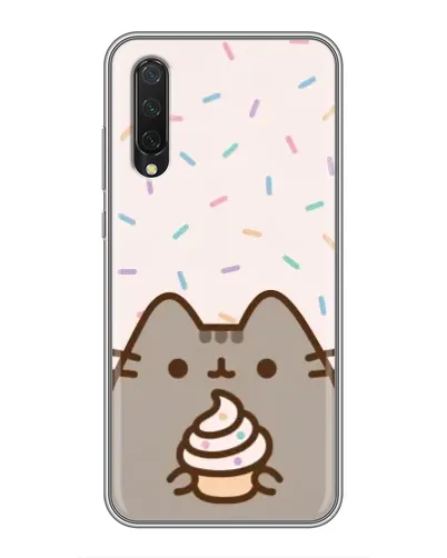 Чехол для Xiaomi Mi A3 с картинкой «Пушин с кексом»