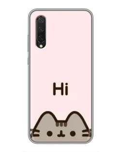 Чехол для Xiaomi Mi A3 с картинкой «Пушин говорит Hi» Чехол для Xiaomi Mi A3 с картинкой «Пушин говорит Hi»