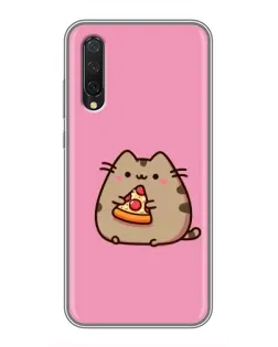 Чехол для Xiaomi Mi A3 с картинкой «Пушин с пиццей»