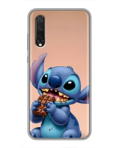 Чехол для Xiaomi Mi A3 с картинкой «Стич ест шоколад»