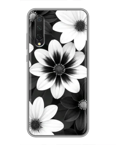 Чехол для Xiaomi Mi A3 с картинкой «Монохромные астры» Чехол для Xiaomi Mi A3 с картинкой «Монохромные астры»
