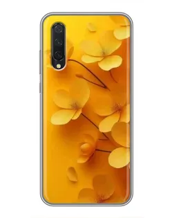 Чехол для Xiaomi Mi A3 с картинкой «Золотые лепестки»