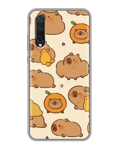 Чехол для Xiaomi Mi A3 с картинкой «Капибары с апельсинами»