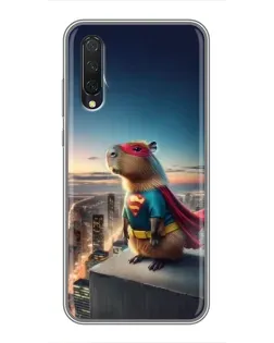 Чехол для Xiaomi Mi A3 с картинкой «Капи-мен супергерой»