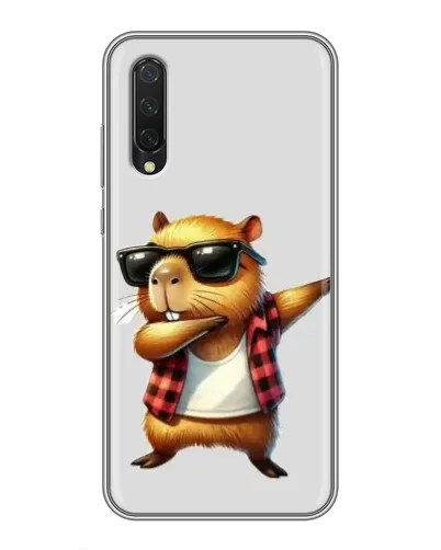 Чехол для Xiaomi Mi A3 с картинкой «Капибара рэпер даб»
