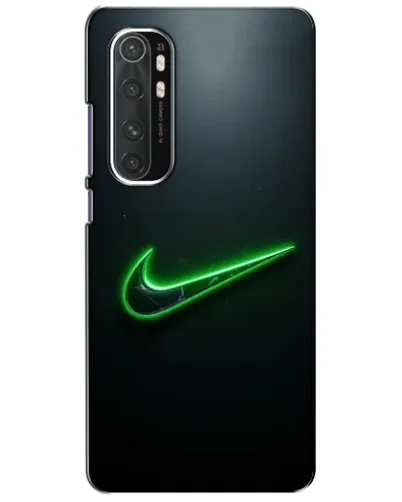 Чехол для Xiaomi Mi Note 10 Lite с картинкой «Неоновый контур Nike»