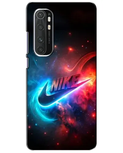 Чехол для Xiaomi Mi Note 10 Lite с картинкой «Огненный логотип Nike»