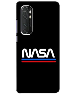 Чохол для Xiaomi Mi Note 10 Lite з картинкою «NASA — класика Red Blue»