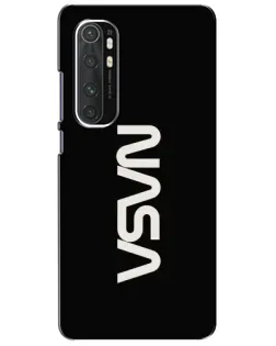 Чохол для Xiaomi Mi Note 10 Lite з картинкою «NASA — вертикальний логотип»