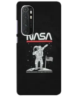 Чохол для Xiaomi Mi Note 10 Lite з картинкою «NASA — крокуємо по Місяцю»