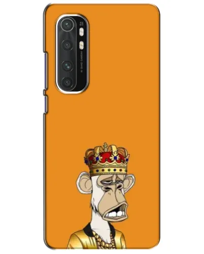Чехол для Xiaomi Mi Note 10 Lite с картинкой «Золотая обезьяна Bored Ape»
