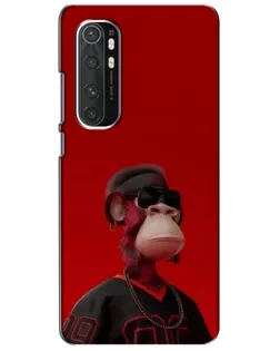 Чехол для Xiaomi Mi Note 10 Lite с картинкой «Bored Ape в красном» Чехол для Xiaomi Mi Note 10 Lite с картинкой «Bored Ape в красном»