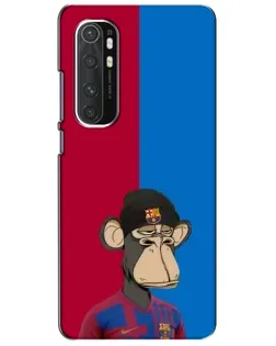 Чехол для Xiaomi Mi Note 10 Lite с картинкой «Bored Ape — фанат Барсы» Чехол для Xiaomi Mi Note 10 Lite с картинкой «Bored Ape — фанат Барсы»
