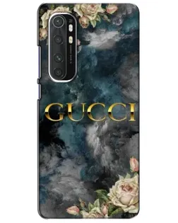 Чехол для Xiaomi Mi Note 10 Lite с картинкой «Абстрактные цветы Gucci» Чехол для Xiaomi Mi Note 10 Lite с картинкой «Абстрактные цветы Gucci»