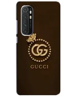 Чехол для Xiaomi Mi Note 10 Lite с картинкой «Gucci — золотая бабочка» Чехол для Xiaomi Mi Note 10 Lite с картинкой «Gucci — золотая бабочка»