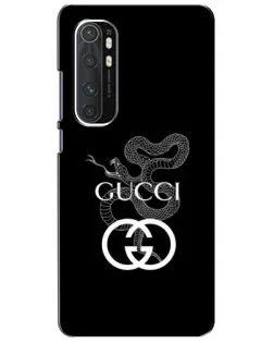 Чехол для Xiaomi Mi Note 10 Lite с картинкой «Gucci — серебряная змея» Чехол для Xiaomi Mi Note 10 Lite с картинкой «Gucci — серебряная змея»