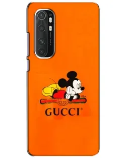 Чехол для Xiaomi Mi Note 10 Lite с картинкой «Микки Маус Gucci — оранж» Чехол для Xiaomi Mi Note 10 Lite с картинкой «Микки Маус Gucci — оранж»