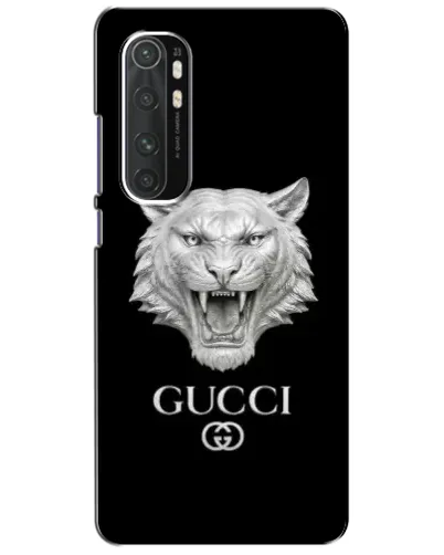 Чехол для Xiaomi Mi Note 10 Lite с картинкой «Gucci — серебряный лев» Чехол для Xiaomi Mi Note 10 Lite с картинкой «Gucci — серебряный лев»