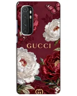 Чехол для Xiaomi Mi Note 10 Lite с картинкой «Gucci — бордовые розы» Чехол для Xiaomi Mi Note 10 Lite с картинкой «Gucci — бордовые розы»