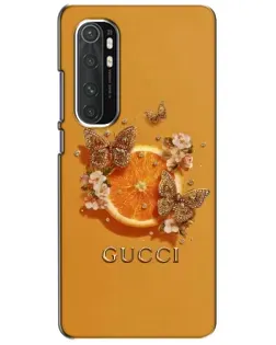 Чехол для Xiaomi Mi Note 10 Lite с картинкой «Gucci — золотые бабочки» Чехол для Xiaomi Mi Note 10 Lite с картинкой «Gucci — золотые бабочки»