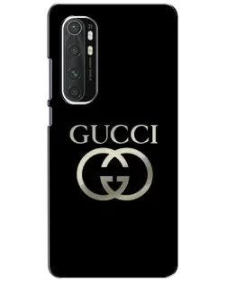 Чехол для Xiaomi Mi Note 10 Lite с картинкой «Gucci — золото на черном» Чехол для Xiaomi Mi Note 10 Lite с картинкой «Gucci — золото на черном»