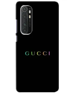 Чехол для Xiaomi Mi Note 10 Lite с картинкой «Gucci — неоновый минимализм» Чехол для Xiaomi Mi Note 10 Lite с картинкой «Gucci — неоновый минимализм»