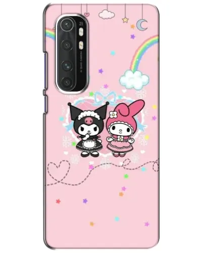 Чехол для Xiaomi Mi Note 10 Lite с картинкой «My Melody и Kuromi» Чехол для Xiaomi Mi Note 10 Lite с картинкой «My Melody и Kuromi»