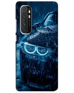 Чехол для Xiaomi Mi Note 10 Lite с картинкой «BMW под дождем»