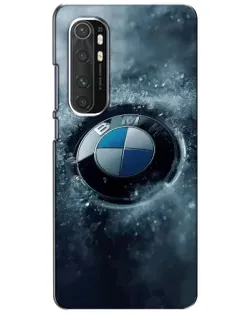 Чехол для Xiaomi Mi Note 10 Lite с картинкой «Логотип BMW — лед»