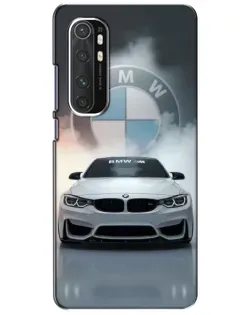 Чехол для Xiaomi Mi Note 10 Lite с картинкой «BMW в белом дыму»