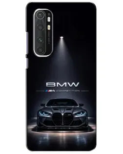 Чехол для Xiaomi Mi Note 10 Lite с картинкой «BMW сквозь ночной город»
