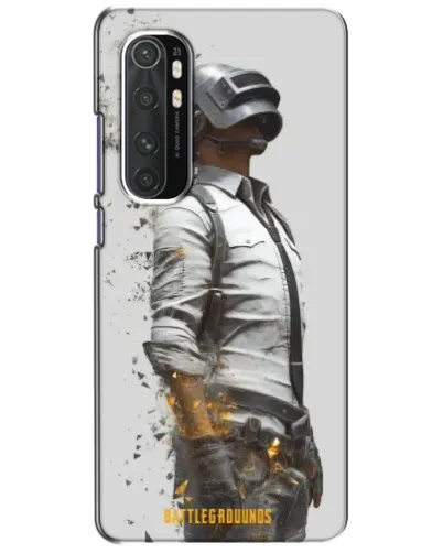 Чехол для Xiaomi Mi Note 10 Lite с картинкой «PUBG — боец в пыли» Чехол для Xiaomi Mi Note 10 Lite с картинкой «PUBG — боец в пыли»