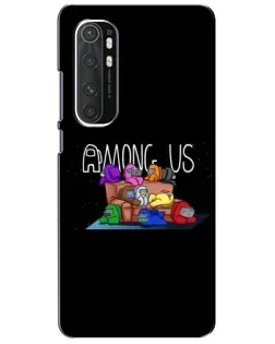 Чехол для Xiaomi Mi Note 10 Lite с картинкой «Логотип Among Us» Чехол для Xiaomi Mi Note 10 Lite с картинкой «Логотип Among Us»
