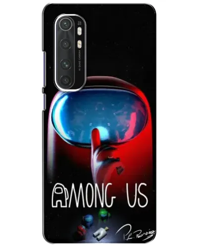 Чехол для Xiaomi Mi Note 10 Lite с картинкой «Красный импостер — макро» Чехол для Xiaomi Mi Note 10 Lite с картинкой «Красный импостер — макро»