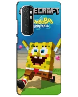 Чехол для Xiaomi Mi Note 10 Lite с картинкой «Губка Боб Minecraft» Чехол для Xiaomi Mi Note 10 Lite с картинкой «Губка Боб Minecraft»