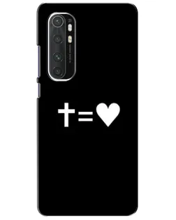 Чехол для Xiaomi Mi Note 10 Lite с картинкой «Крест и Сердце» Чехол для Xiaomi Mi Note 10 Lite с картинкой «Крест и Сердце»