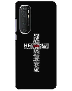 Чехол для Xiaomi Mi Note 10 Lite с картинкой «Текстовый крест» Чехол для Xiaomi Mi Note 10 Lite с картинкой «Текстовый крест»