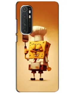 Чехол для Xiaomi Mi Note 10 Lite с картинкой «Губка Боб повар»