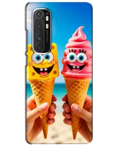 Чехол для Xiaomi Mi Note 10 Lite с картинкой «Спанч Боб мороженое» Чехол для Xiaomi Mi Note 10 Lite с картинкой «Спанч Боб мороженое»